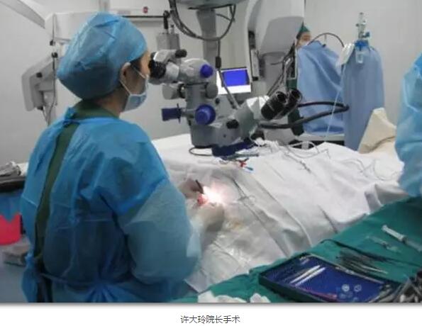 李老太在毫无征兆的情况下右眼视力下降至看不见东西。李老太家人带其至县医院就诊。医生诊断为视网膜脱离，需做玻切手术医治，而玻切手术需要动手术2次。怕疼的李老太一听就犯怵了：开刀，疼。 终，李老太的家人在多方打听后决定带李老太至宜昌新利体育找许大玲院长医治3.jpg